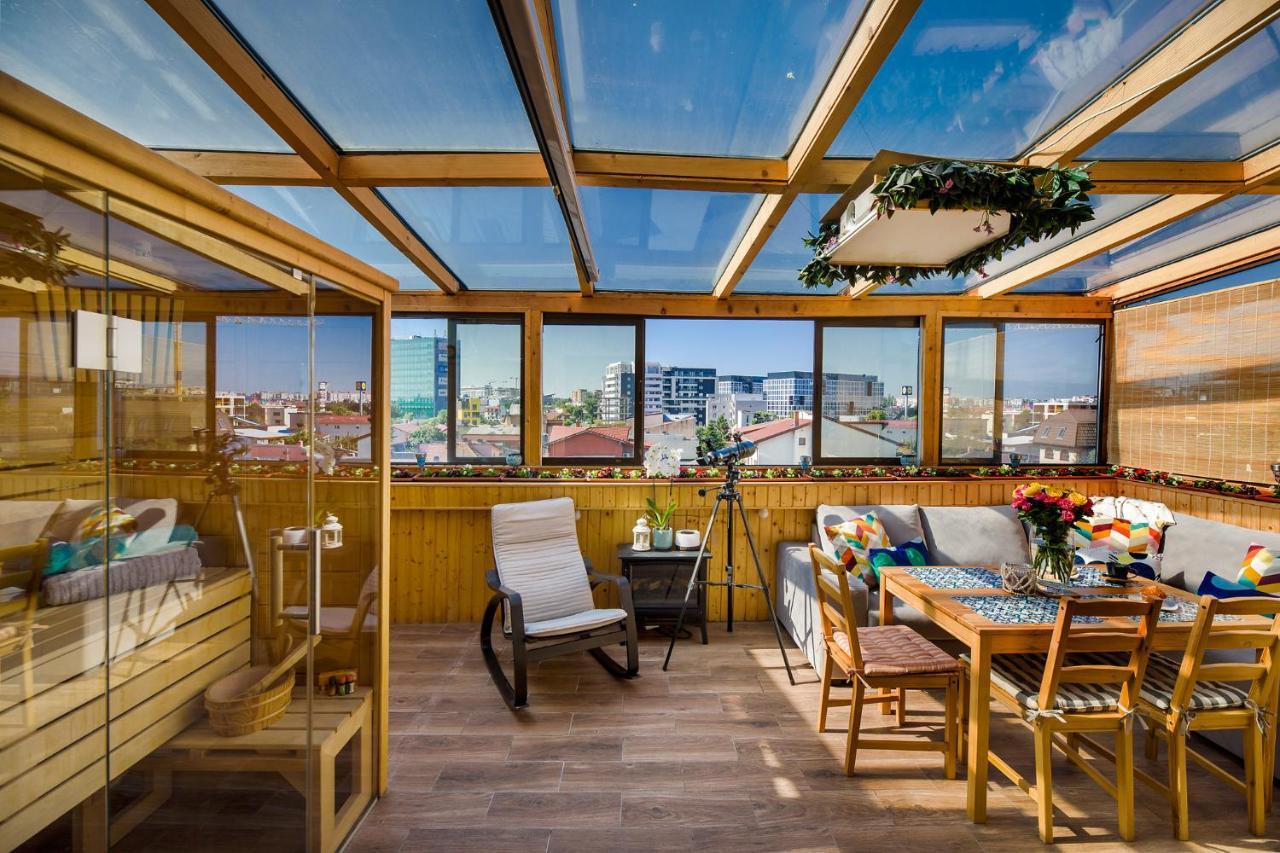 Bucharest Penthouse With Sauna And Terrace ภายนอก รูปภาพ