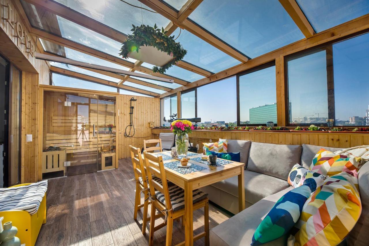 Bucharest Penthouse With Sauna And Terrace ภายนอก รูปภาพ