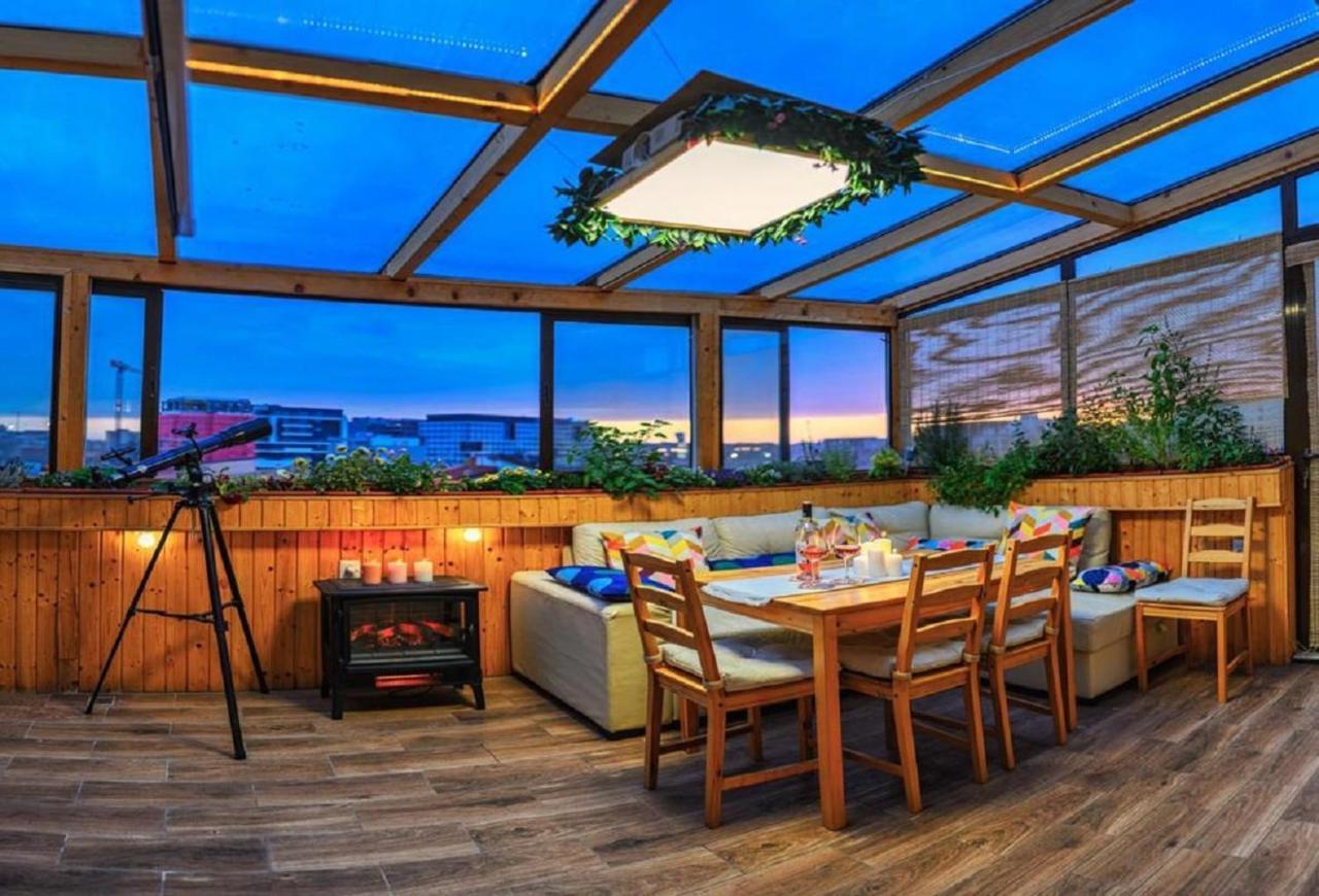 Bucharest Penthouse With Sauna And Terrace ภายนอก รูปภาพ